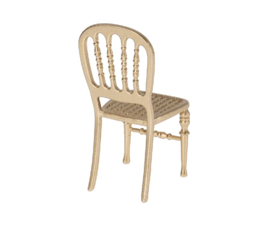 Maileg Chair, Mouse - Gold
