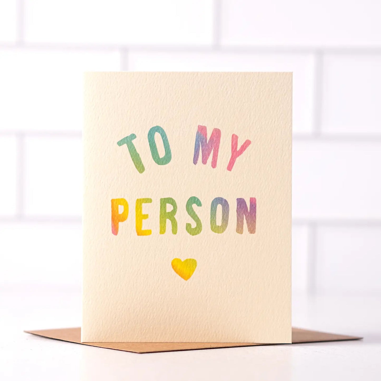 To My Person - Colorful Love card