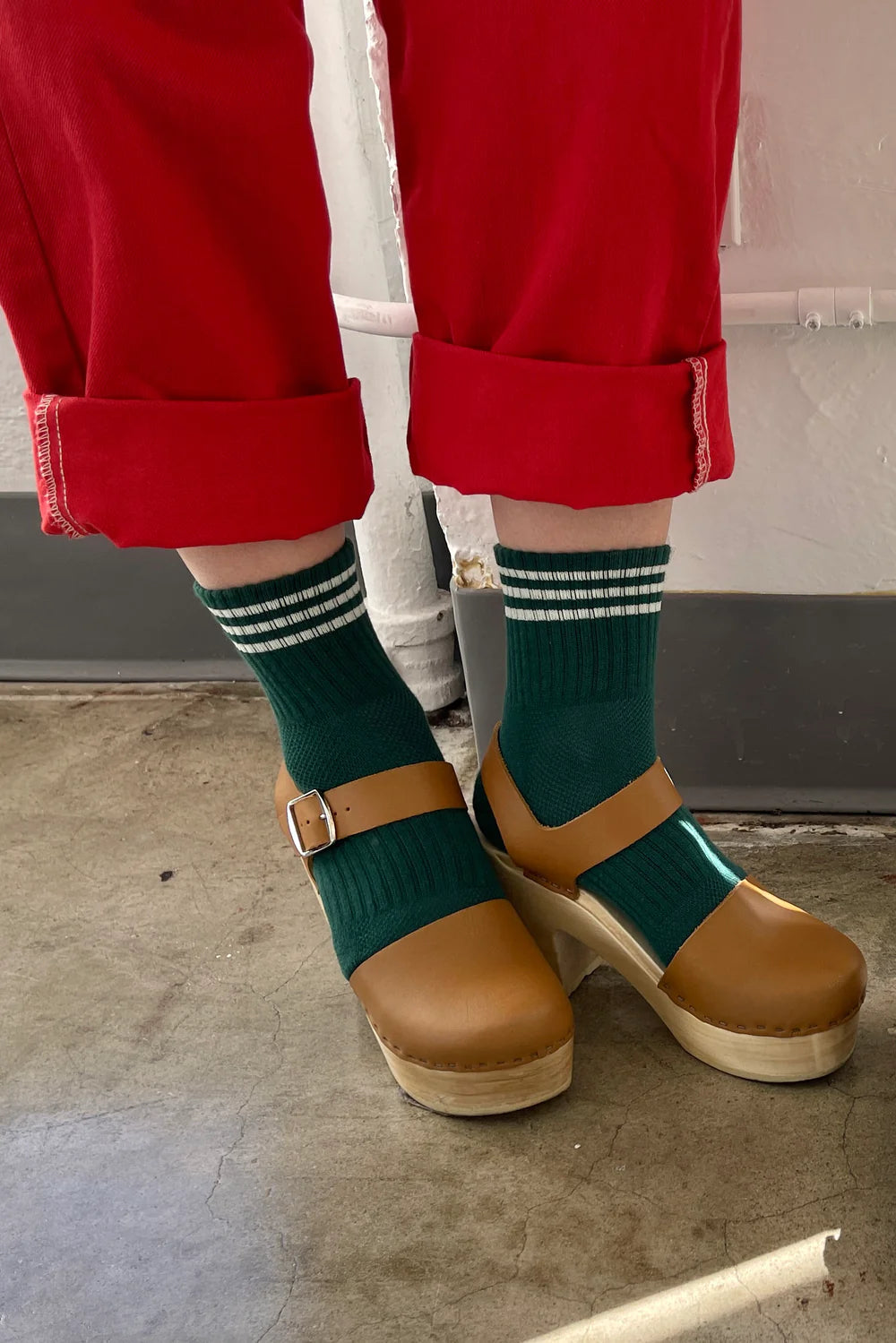 GIRLFRIEND SOCKS - HUNTER GREEN