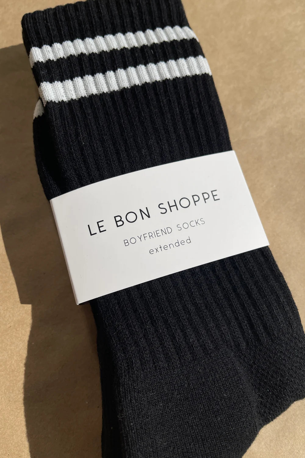 EXTENDED BOYFRIEND SOCKS - NOIR