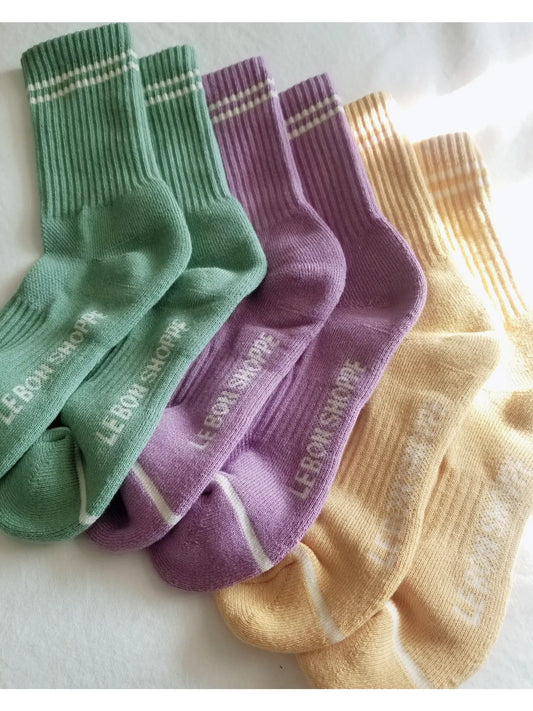 Boyfriend Socks - Moss