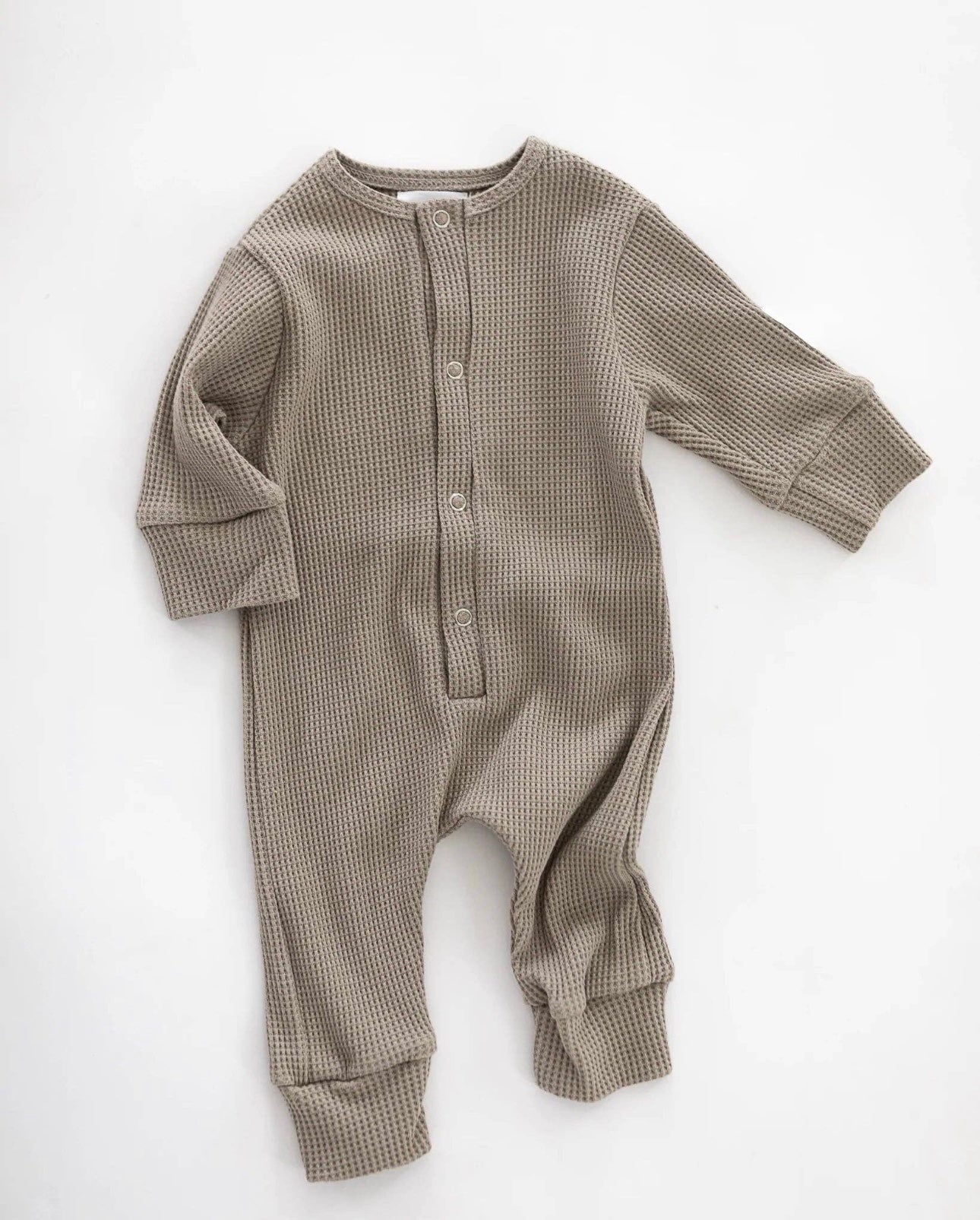 Waffle Romper - Beige