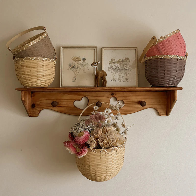 BLOSSOM BASKET SMALL - LIGHT GREY