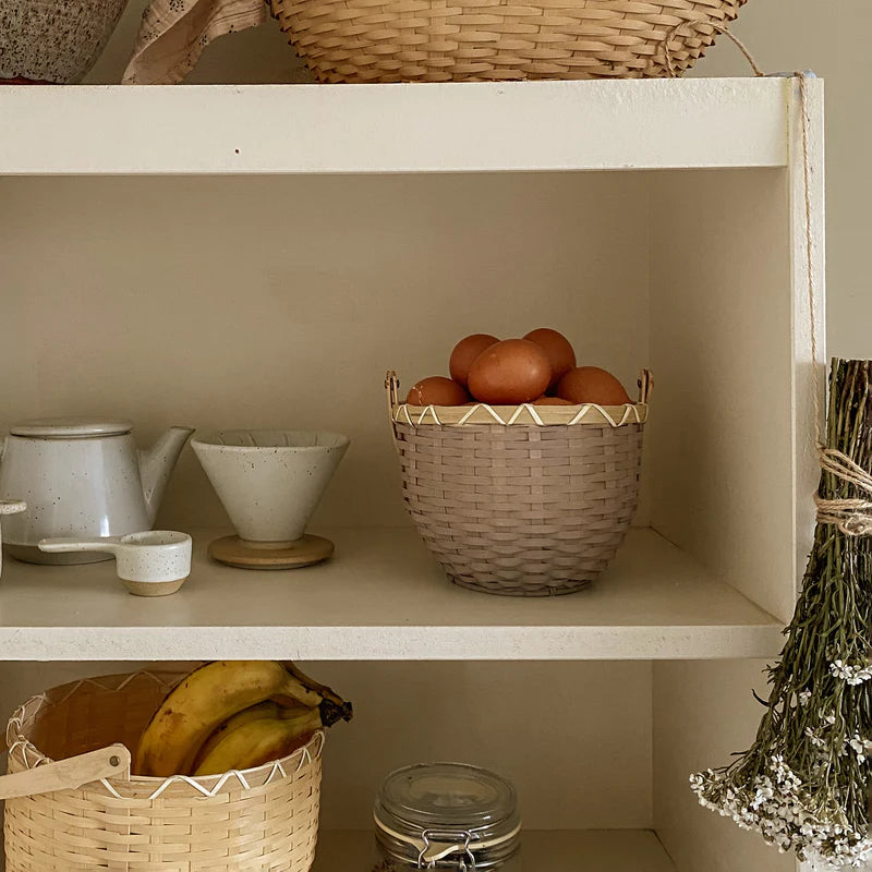 BLOSSOM BASKET SMALL - LIGHT GREY