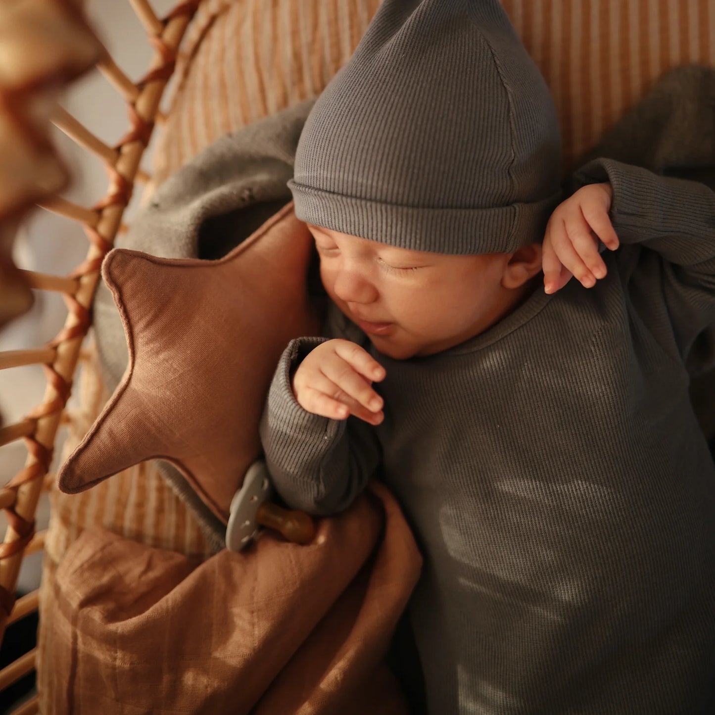 Star Lovey Blanket - Natural