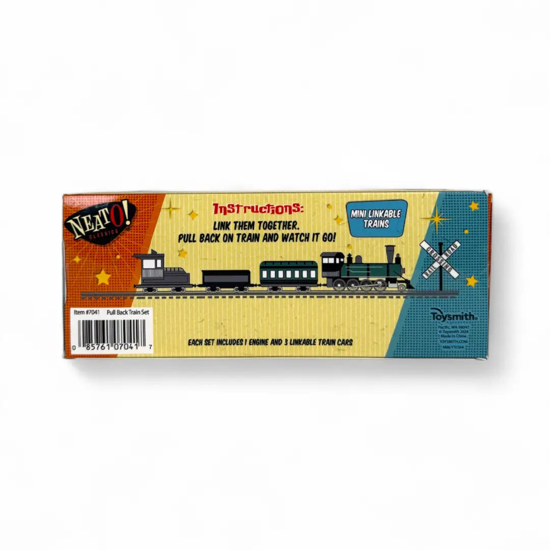 Pull-Back Train Set - Retro Classic, Vintage Toys