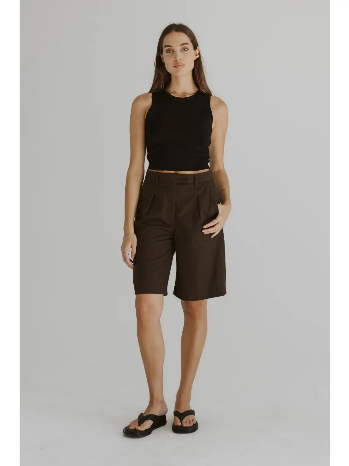 The Simone Top | Milano Rib Knit Tank Top
