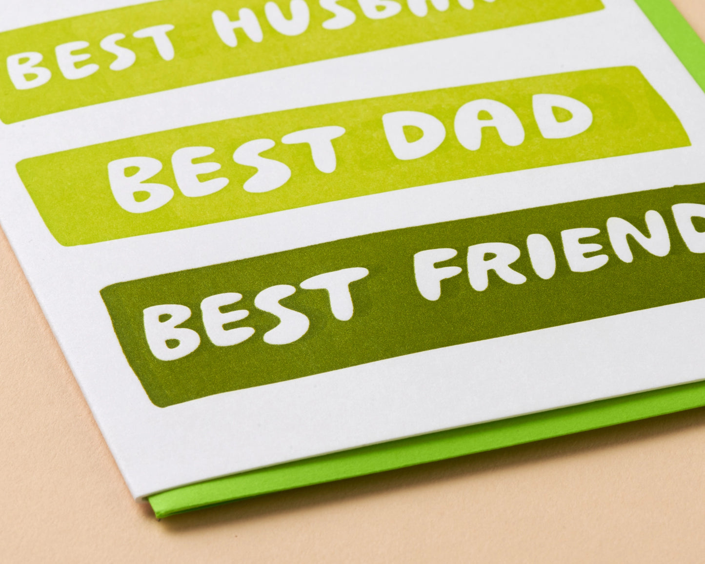 Best Husband/Dad/Friend Father's Day Letterpress Card