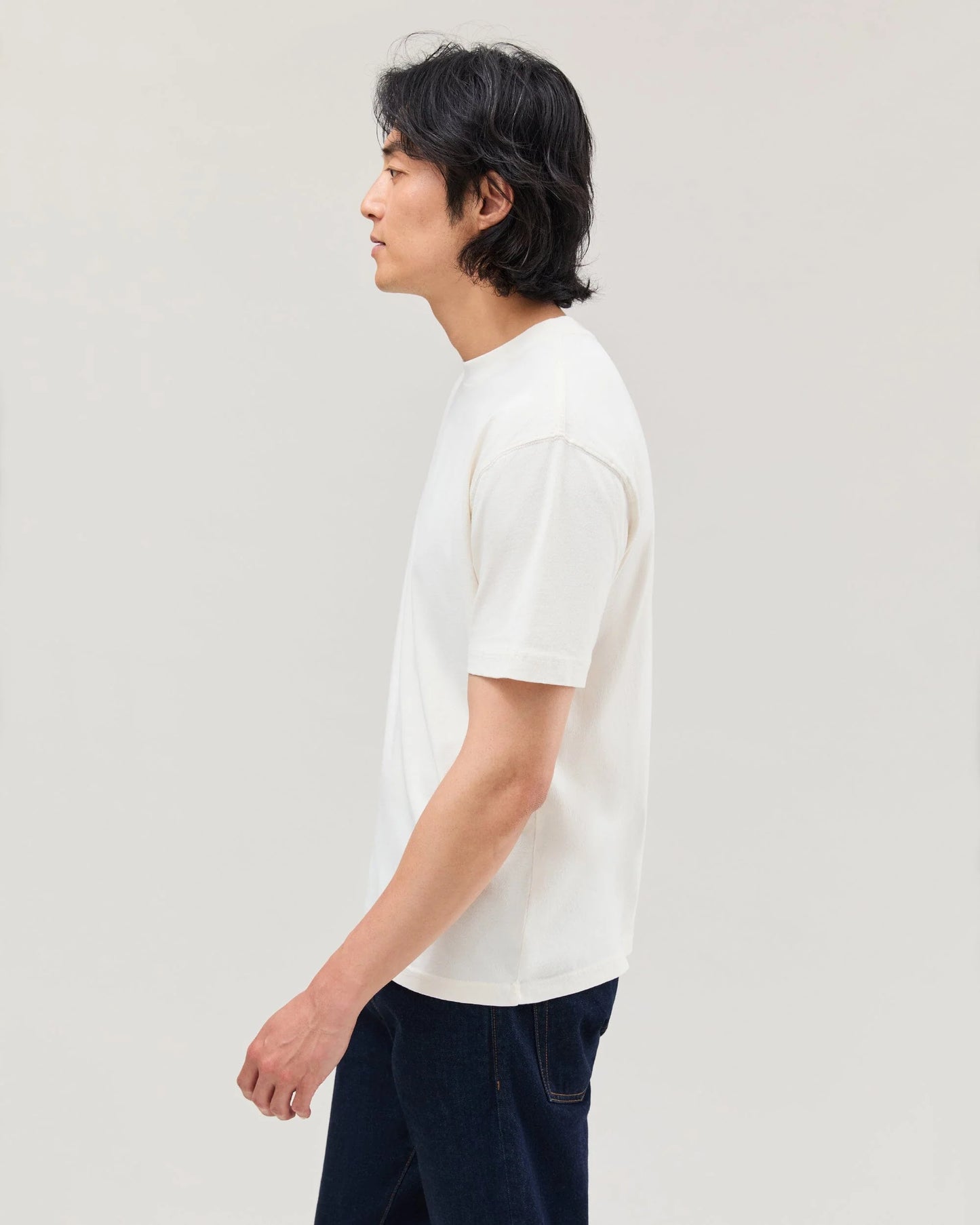 The Relaxed Short Sleeve Tee (Bone)