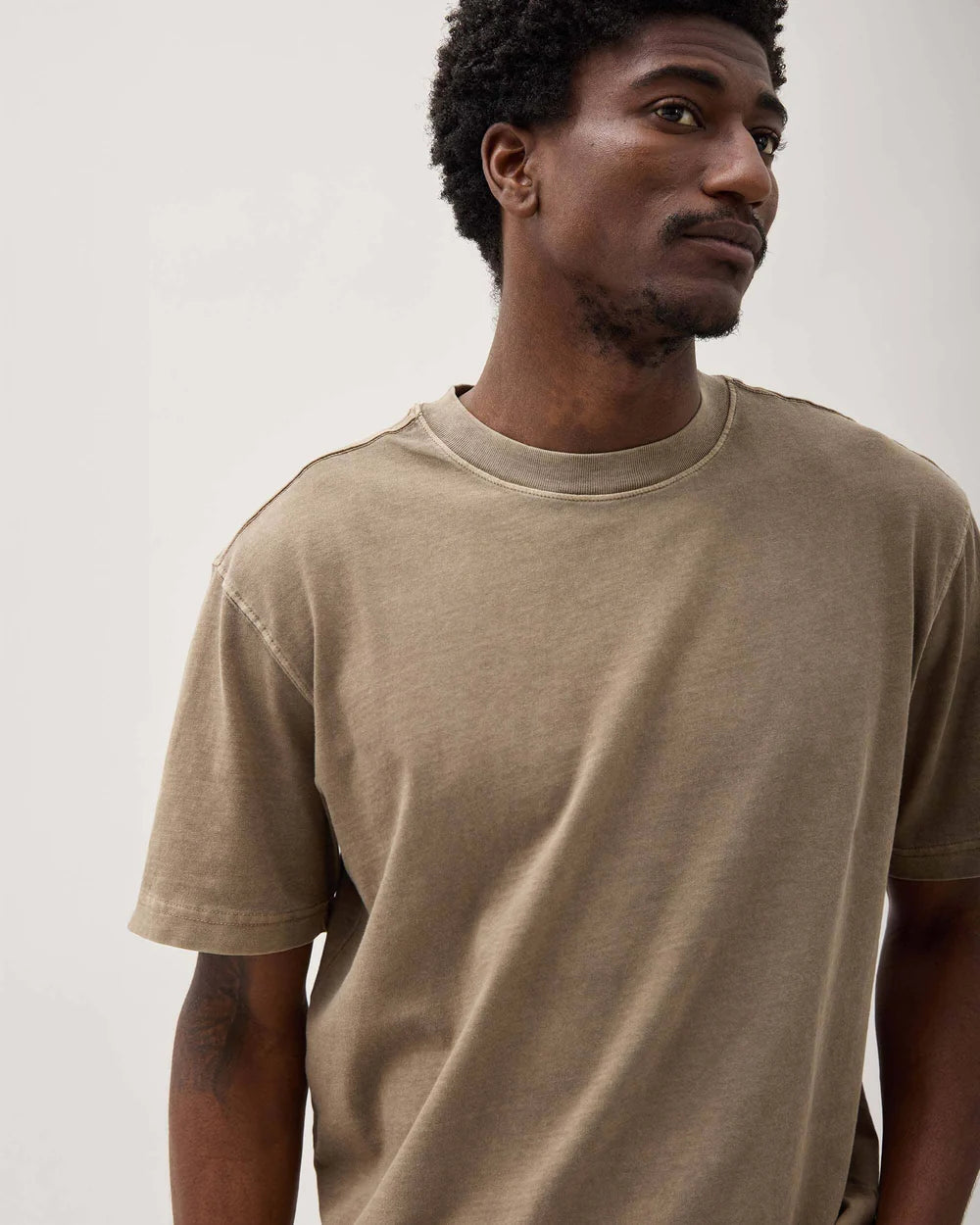 The Relaxed Short Sleeve Men’s Tee (Warm Grey)