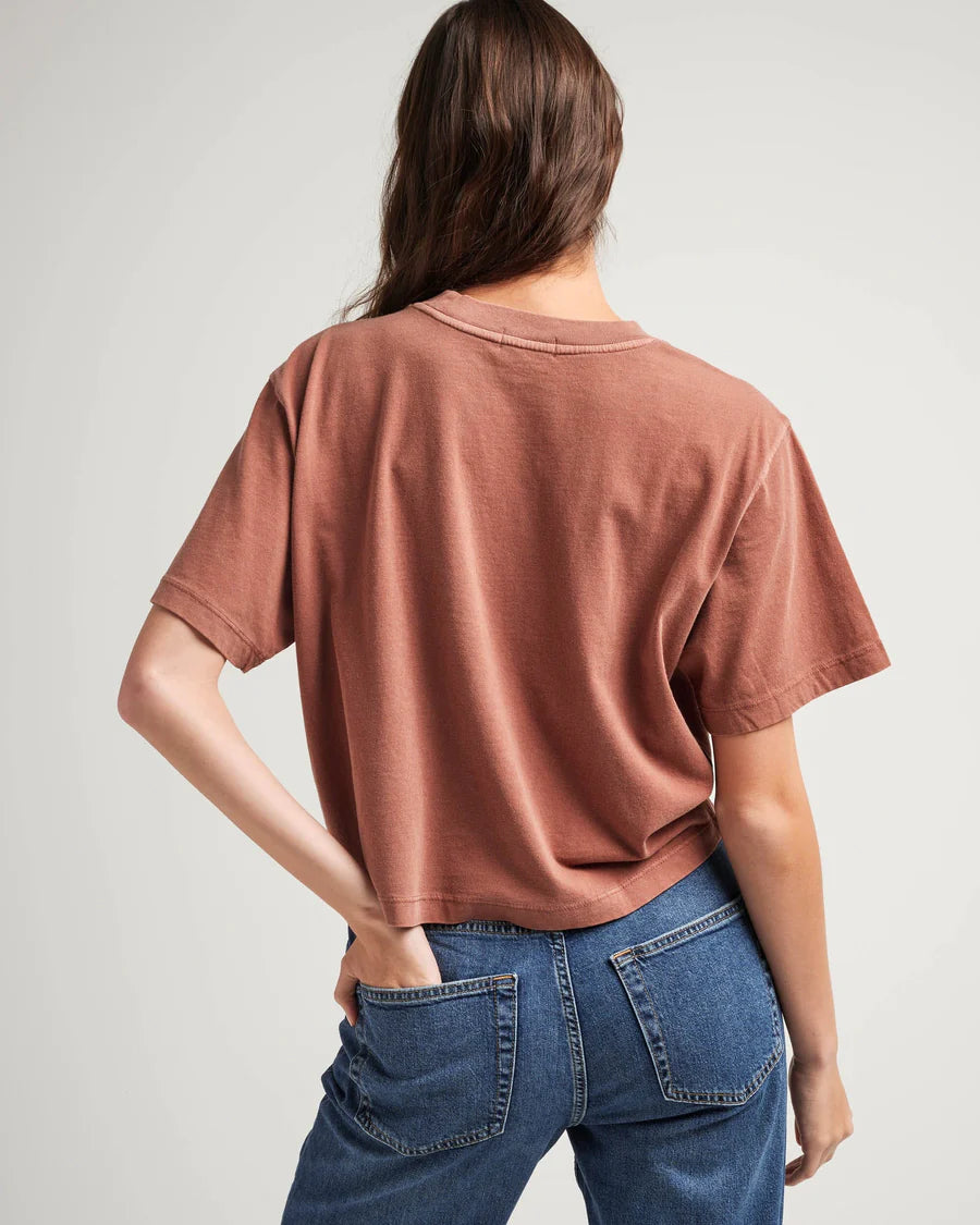 Women's Relaxed Crop Tee | Russet