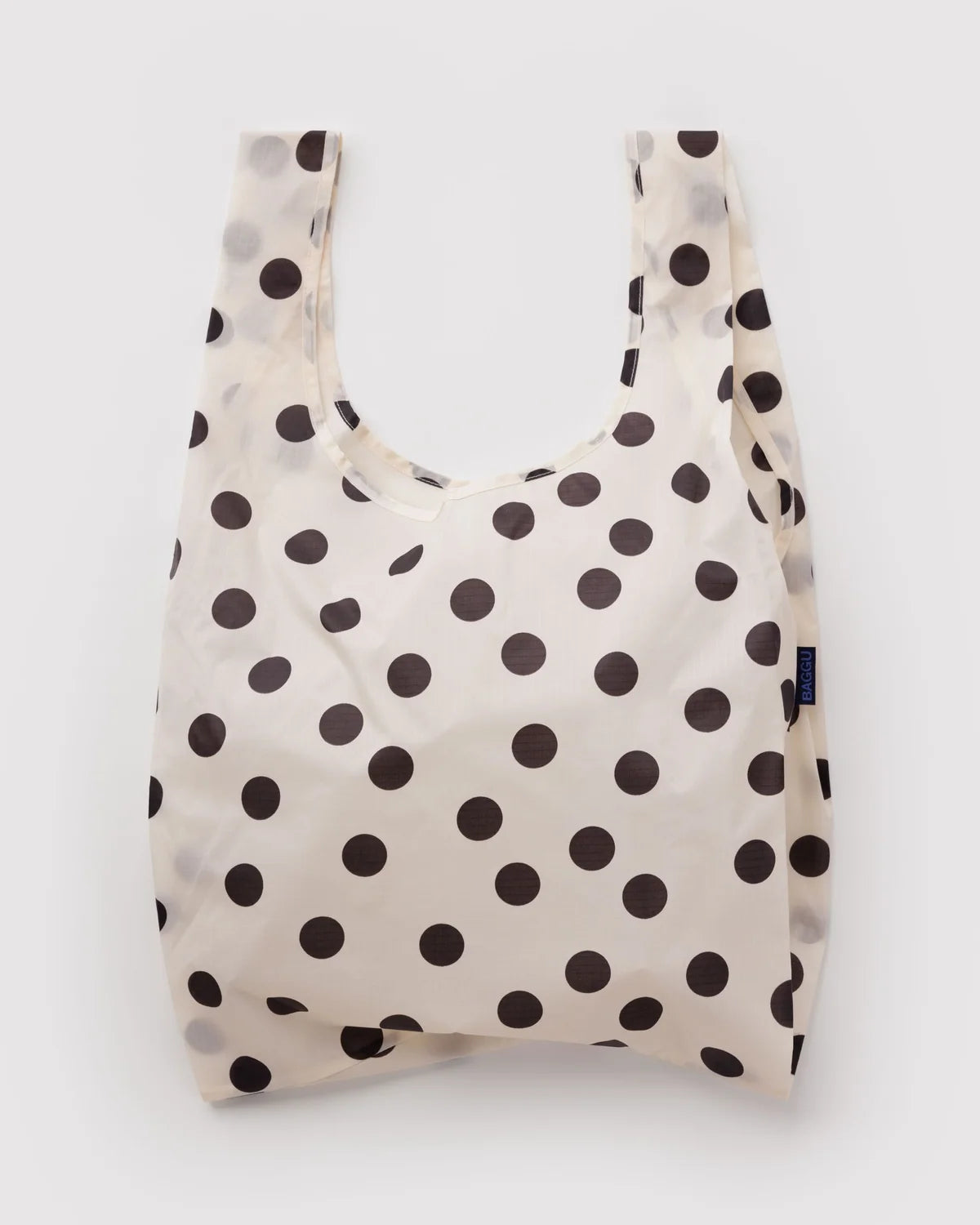 Cream and Black Polka Dot Standard Baggu