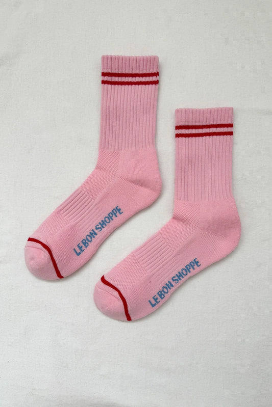 Boyfriend Socks | Amour Pink