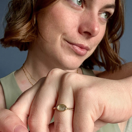 Nebula Labradorite Ring