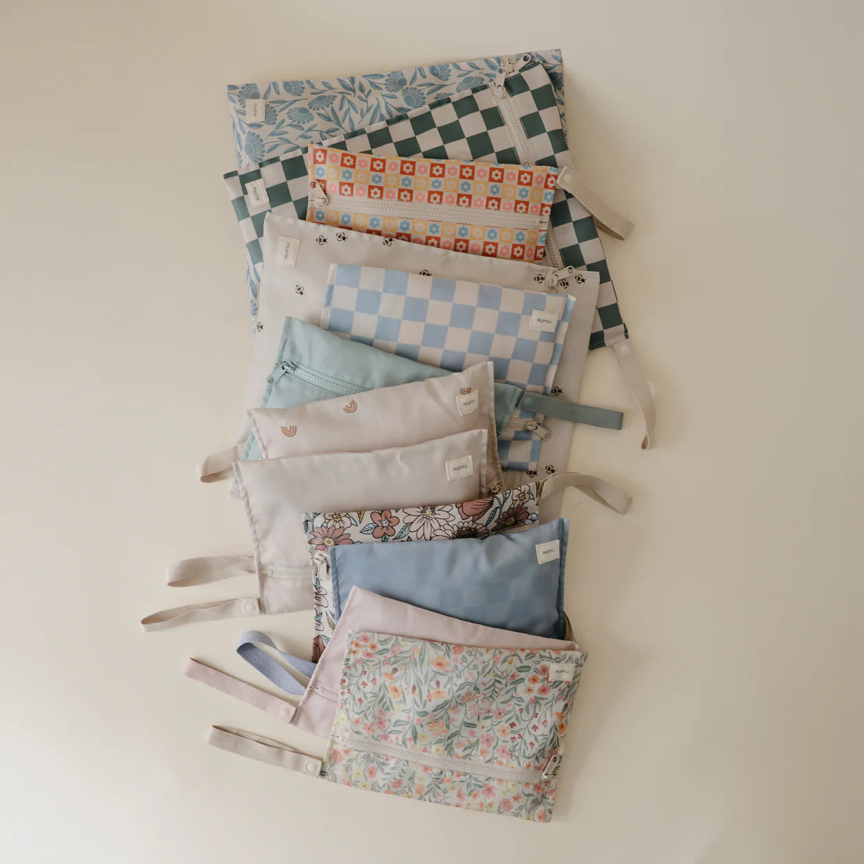 Water Resistant Wet Bag (Olive Check)