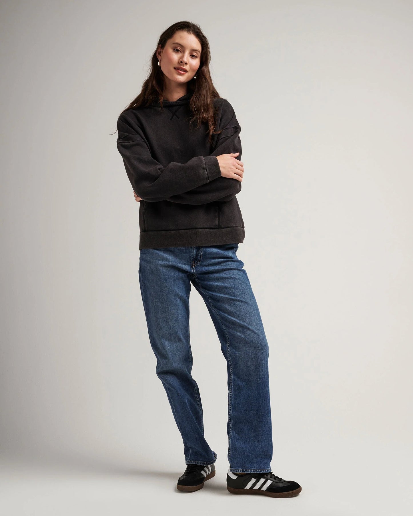 The Recycled Fleece Hoodie (Mineral Black)