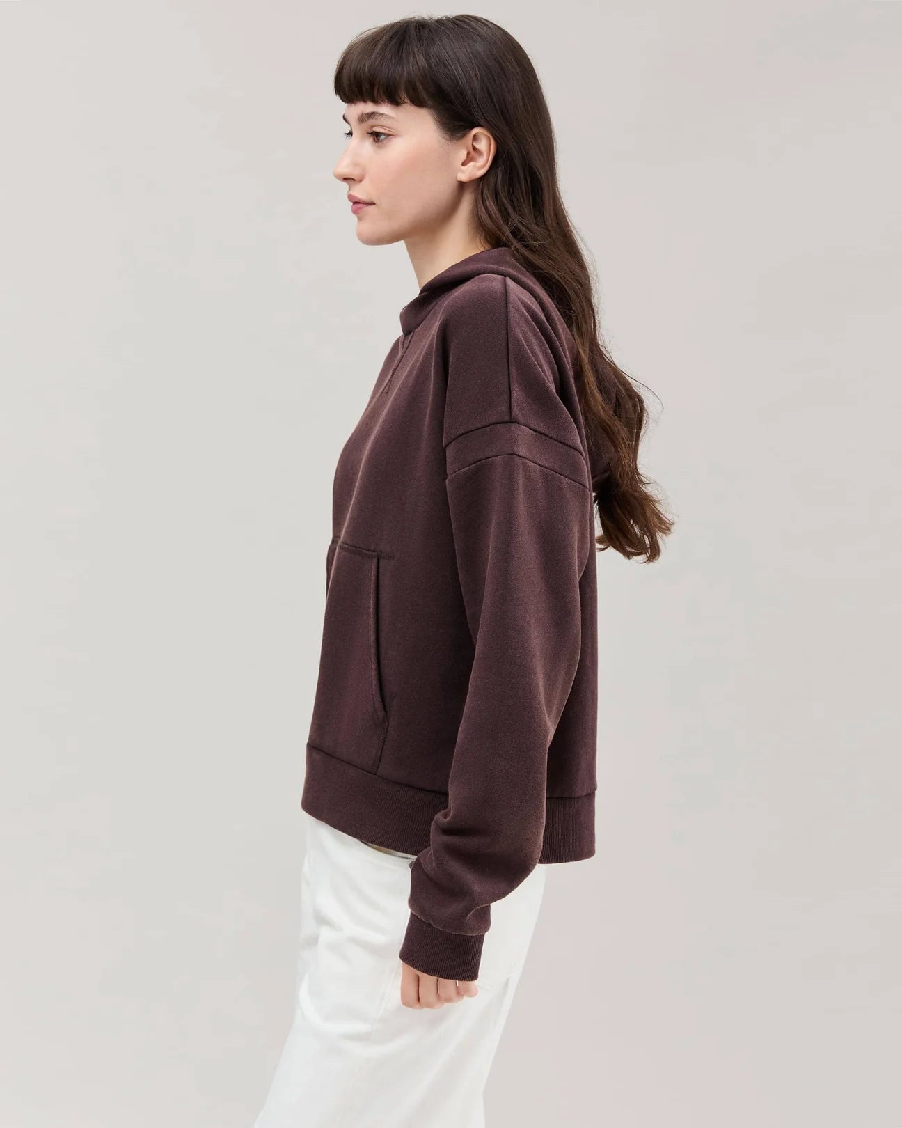 Women's Recycled Fleece Hoodie (Mineral Ganache)