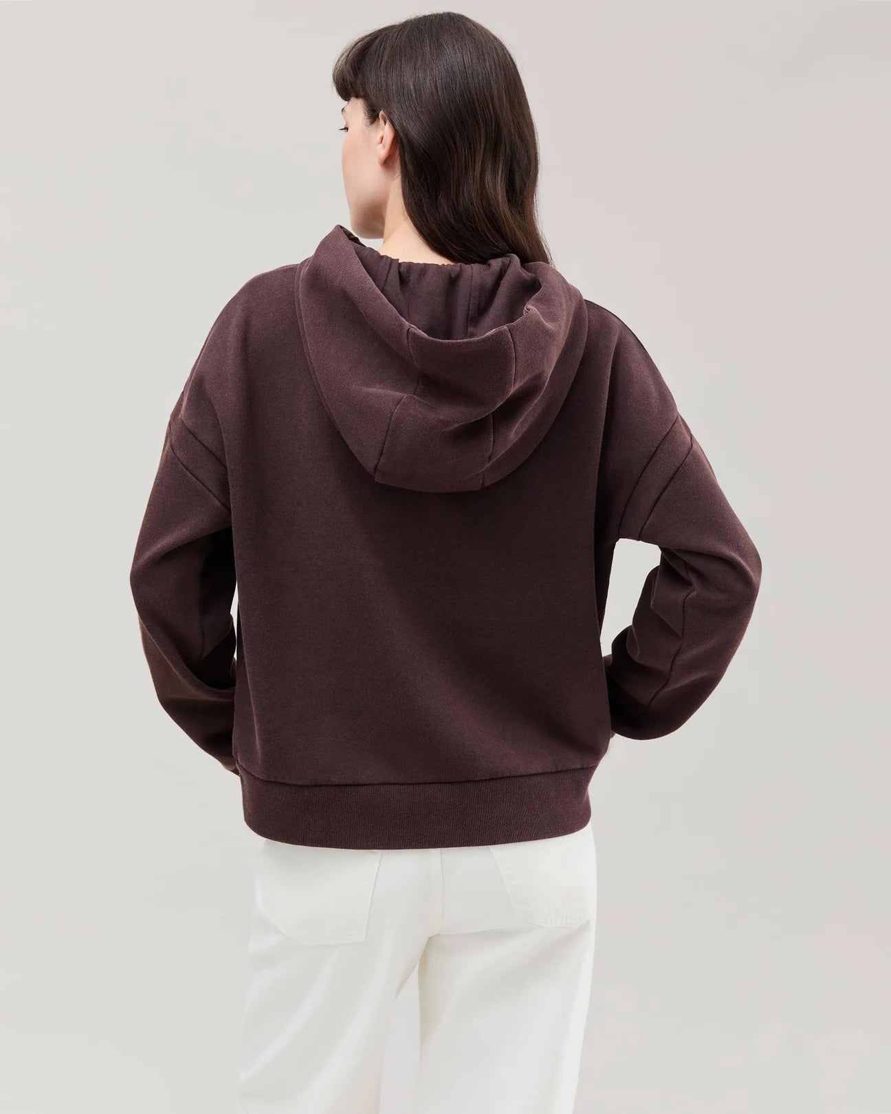 Women's Recycled Fleece Hoodie (Mineral Ganache)