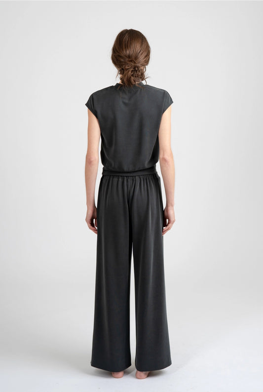 Wide Leg Pant | Charcoal