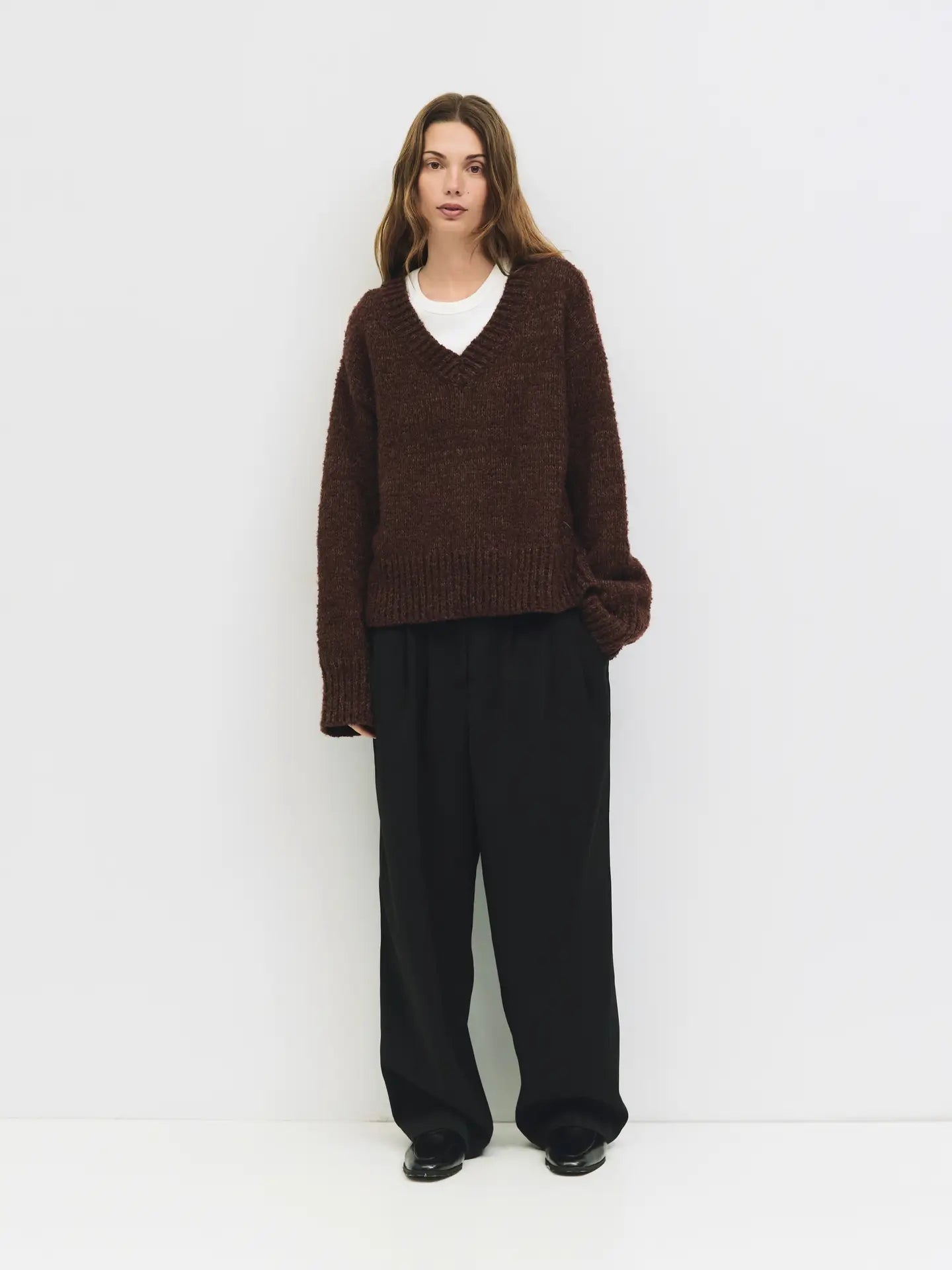 Brown Glen Oversized Sweater