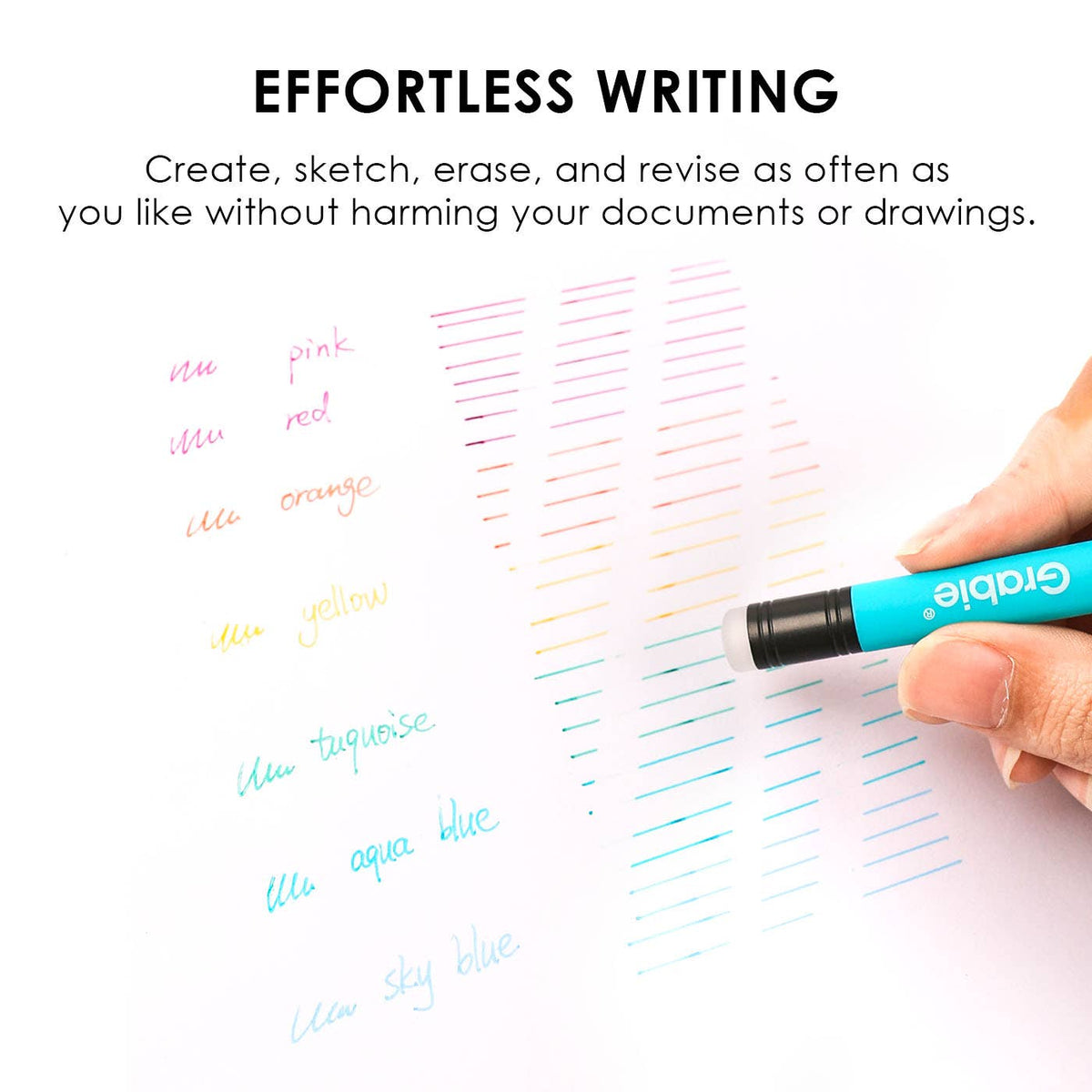 Medium Point Erasable Gel Pen Sets of 9 - Multiple Colors