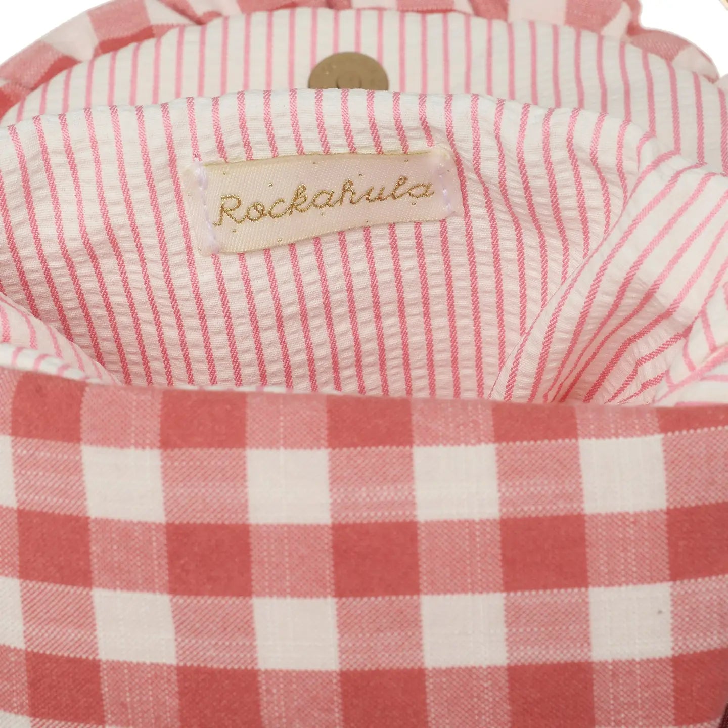 Gingham Ruffle Bow Bag