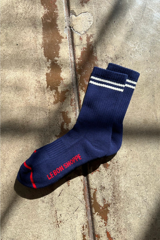 Boyfriend Socks | Navy