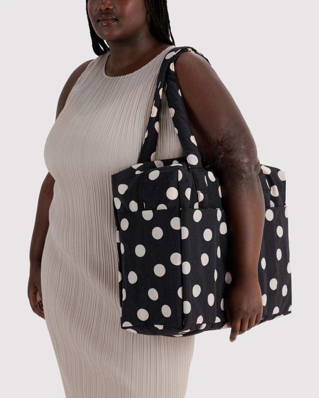 Black And Cream Polka Dot Cloud. Carry-On
