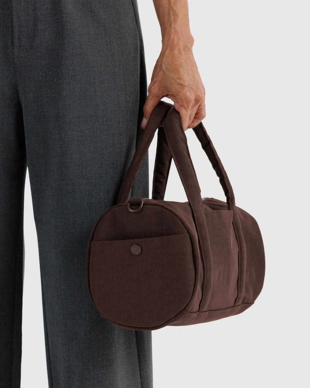 Coffee Nylon Duffle Bag