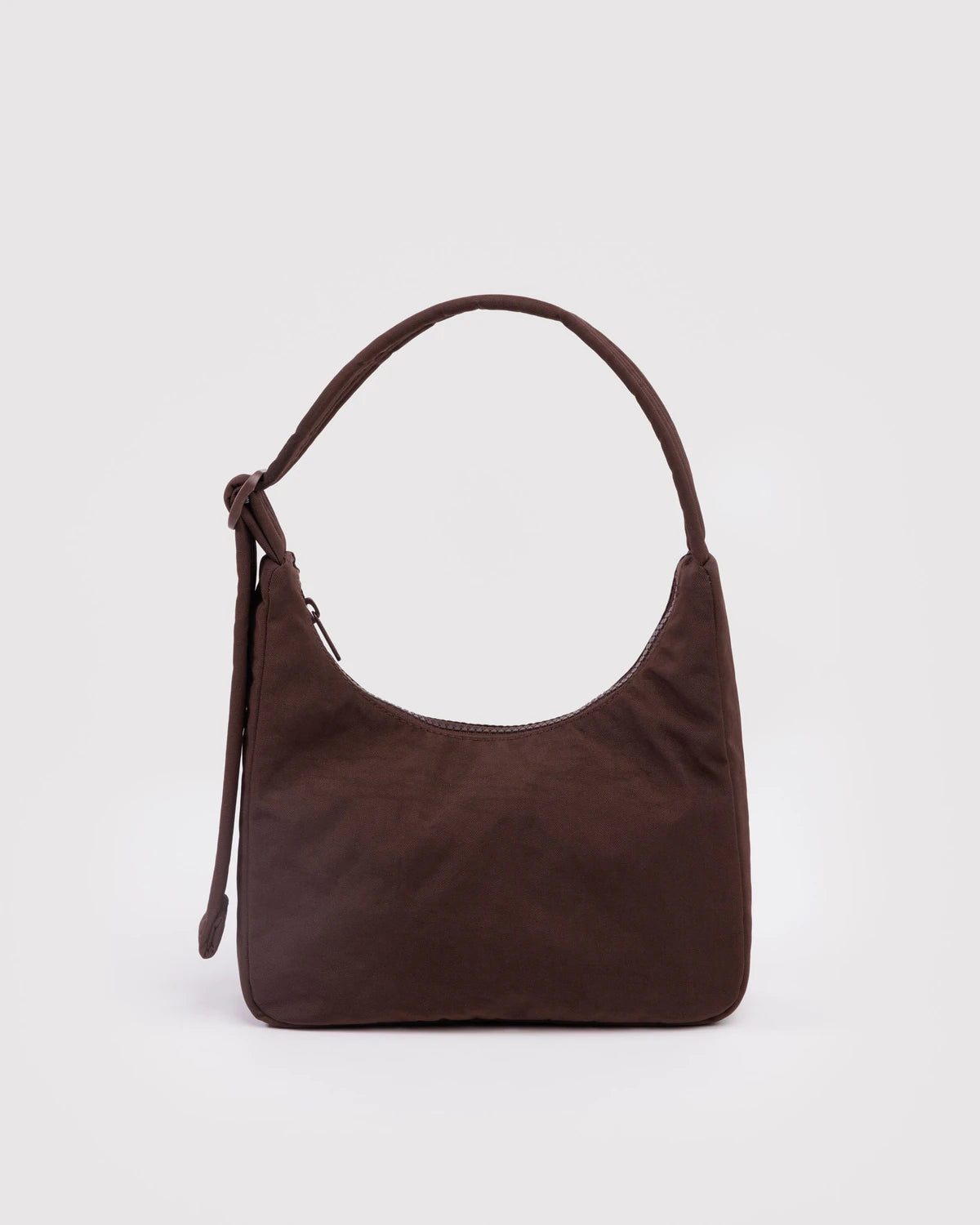 Mini Nylon Shoulder Bag (Coffee)