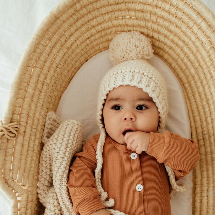 Natural Knit Bonnet