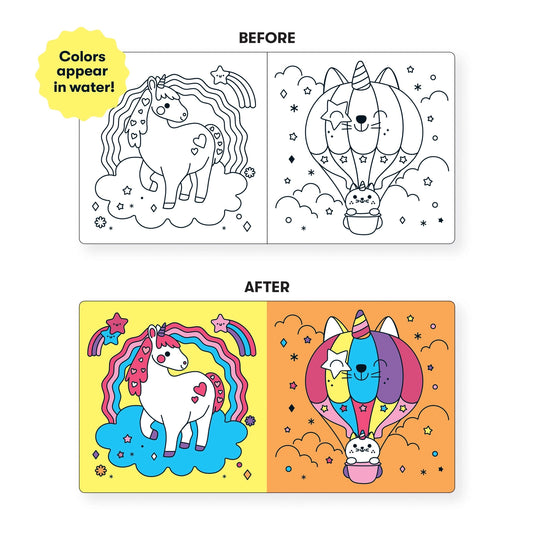 Unicorn Dreams Color Magic Bath Book