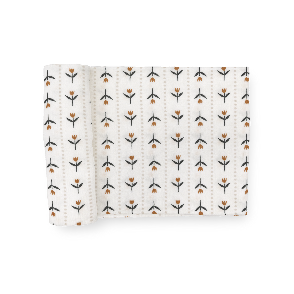Stretch Knit Swaddle Blanket - Tulip Stripe