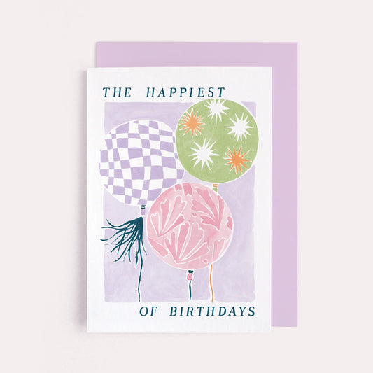 Balloons Birthday Card