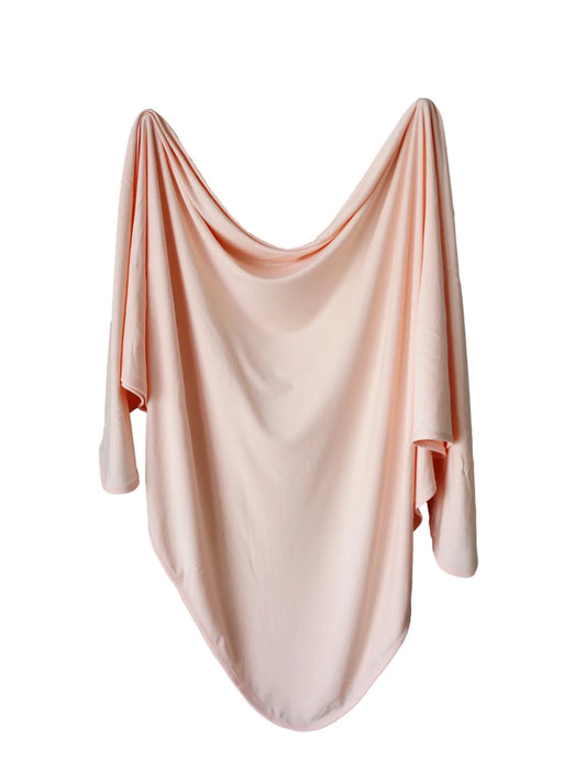 Blush Pink Bamboo Swaddle Blanket