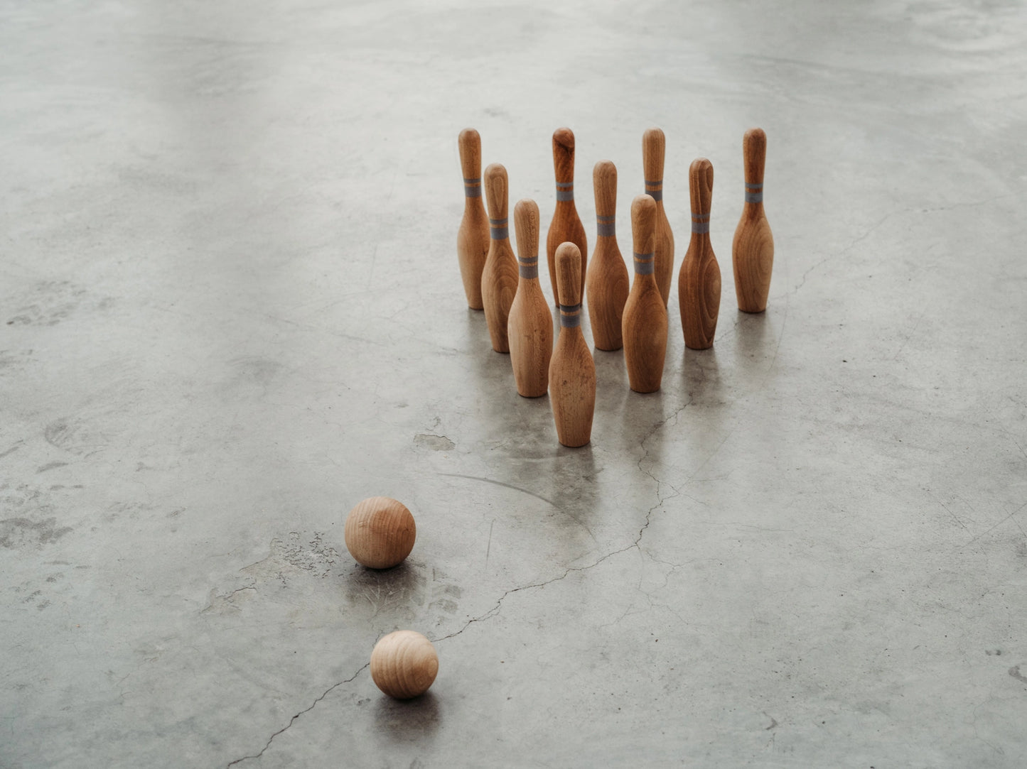 Wooden Bowling Set