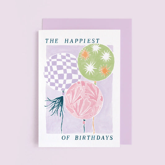 Balloons Birthday Card