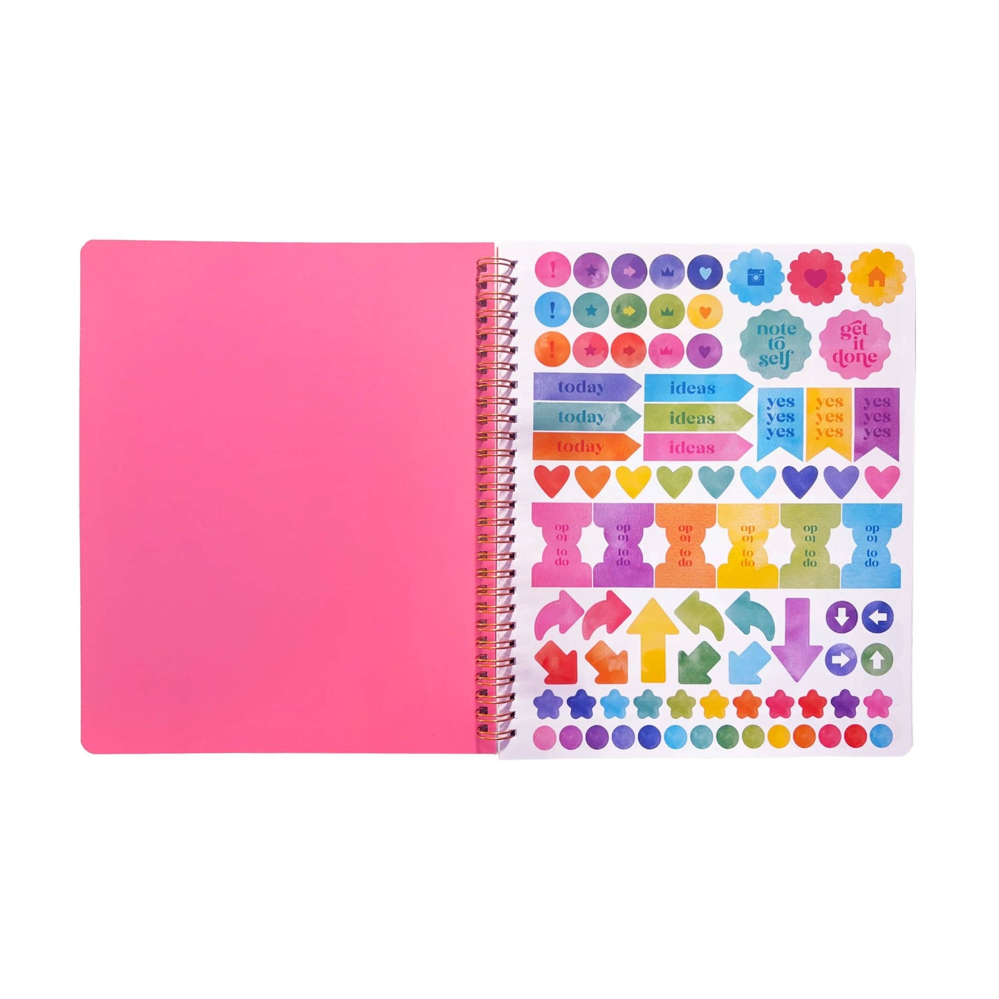 Artful Notes Reverse Coloring Book and Notebook - Geoscape