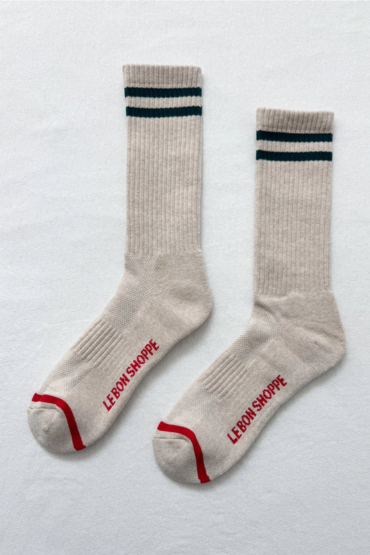 Extended Boyfriend Socks (Oatmeal)