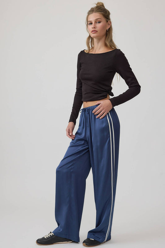Navy Frankie Stripe Pant