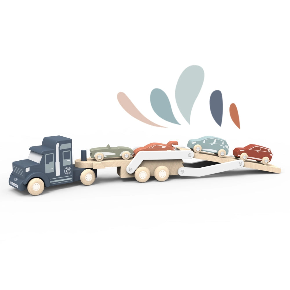 Car Transporter Wooden Truck