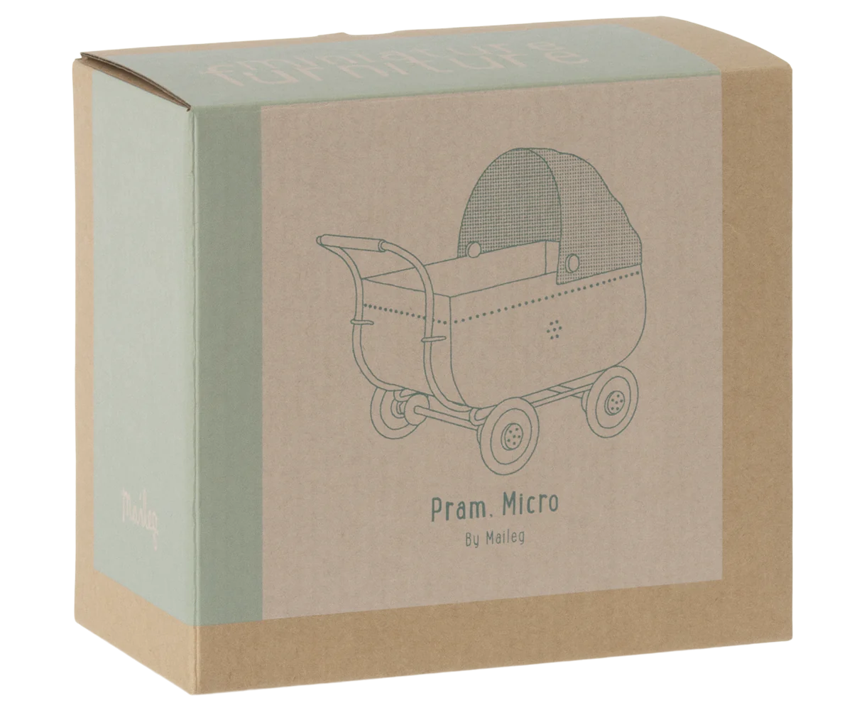 Maileg Micro Stroller | Blue