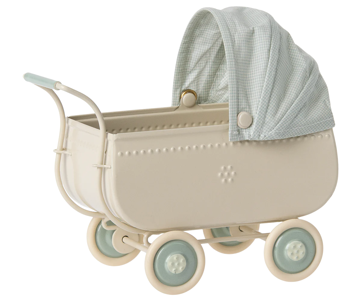 Maileg Micro Stroller | Blue