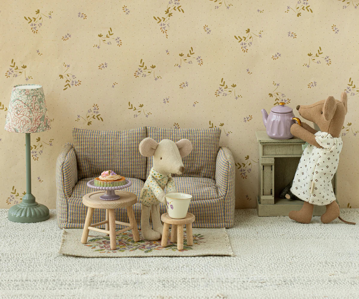 Maileg Fireplace, Vintage Off-White | Mouse Size