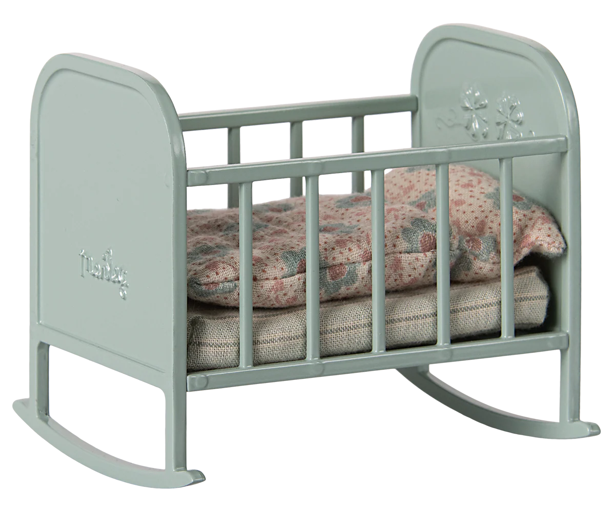Maileg Cradle (Blue Mint)