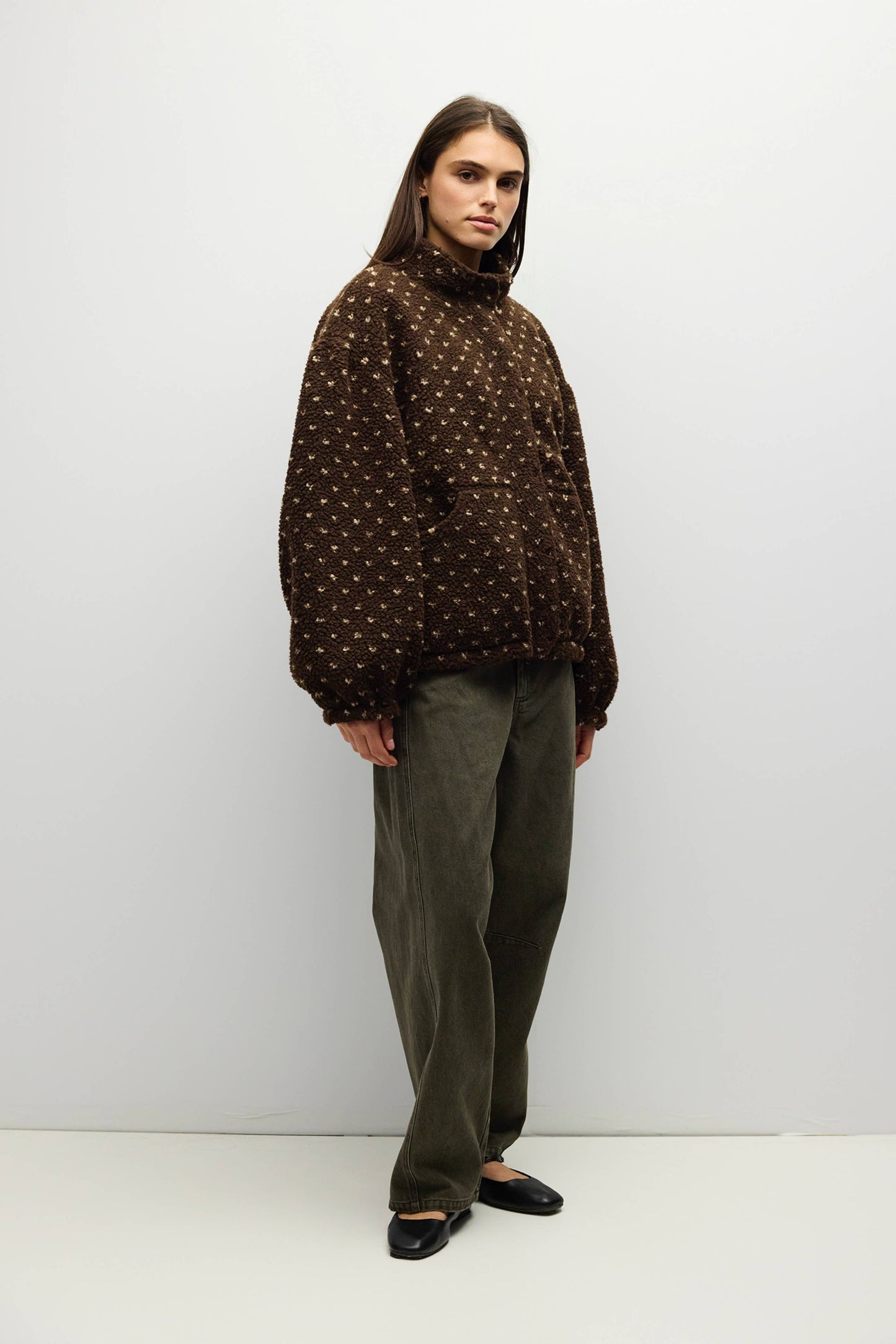 Brown Sherpa Leslie Jacket
