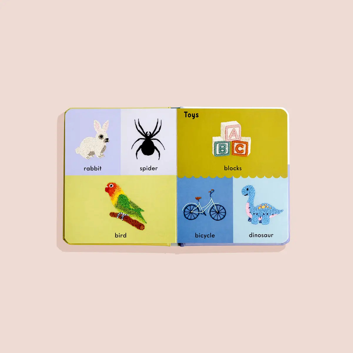 First Words with Cute Embroidered Friends (Baby Board Book)