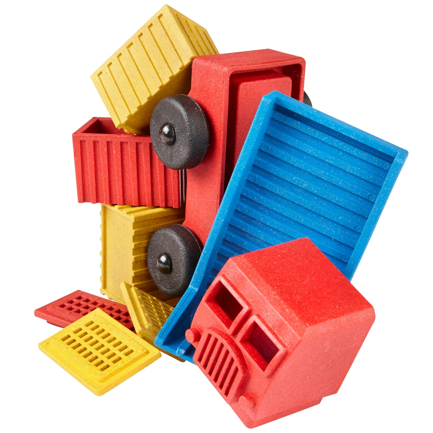 Cargo Truck Toy Red Puzzle Toy