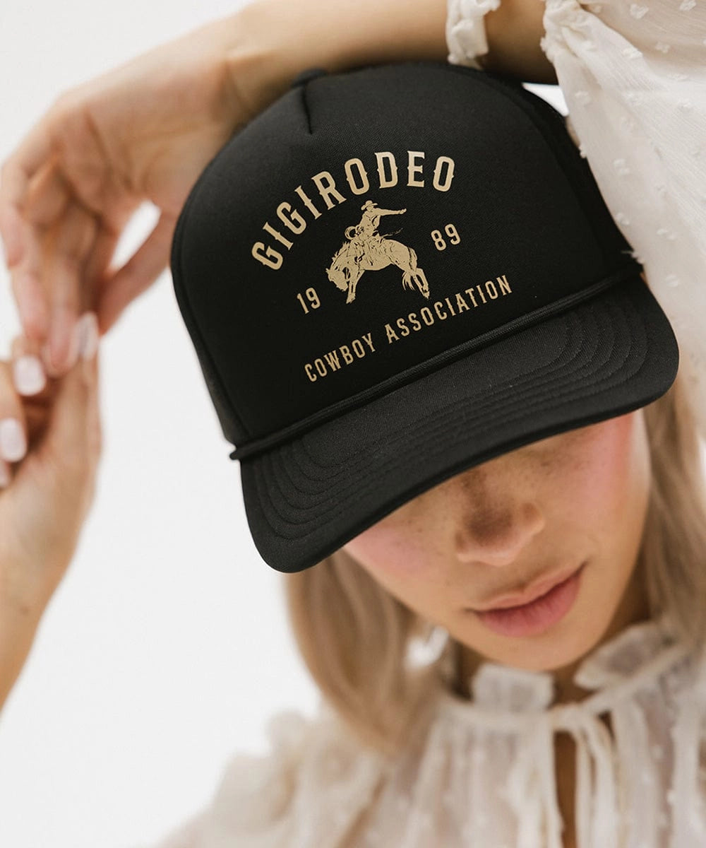 Gigi Rodeo Trucker Hat - Black