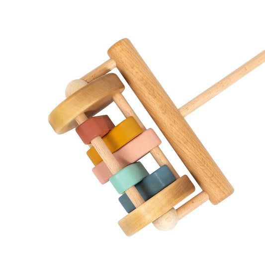 Wooden Push Toy - Rattle